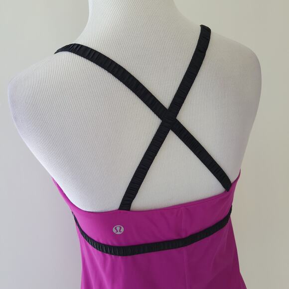 Lululemon Dance Strap Tank Ultra Violet Babydoll Yoga Loose Fit 8 - Picture 7 of 12
